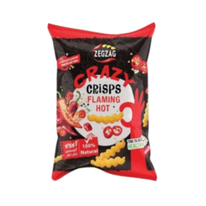 CRAZY Crisps Flaming Hot 🌶🔥 – Knuspriger Chips-Snack mit extra Schärfe
