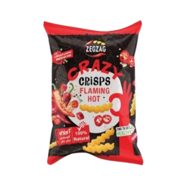 CRAZY Crisps Flaming Hot 🌶🔥 – Knuspriger Chips-Snack mit extra Schärfe