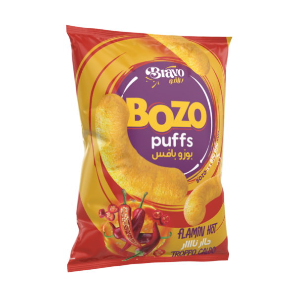 Bozo Puffs Flamin' Hot (15er-Pack) – Würzig, kräftig & unglaublich knusprig! - Image 2