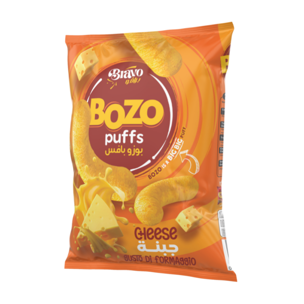Bozo Puffs Cheese – Der ultimative Käse-Crunch!15 Packung pro Karton