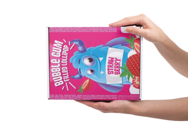 Mojo Lutscher mit Kaugummifüllung – Erdbeergeschmack 🍓🍭 - Image 2