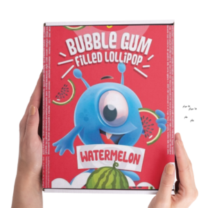 Mojo Lutscher mit Kaugummifüllung – Wassermelonengeschmack 🍉🍭